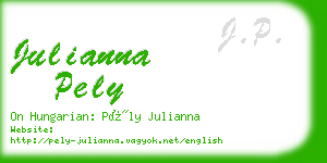 julianna pely business card